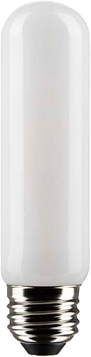 Satco Bombilla LED E26 de 8 W, 2700 K, clasificación de 15000 horas, regulable, escarcha