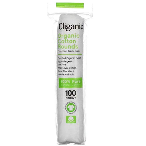 Cliganic, Rondas de algodón orgánico, 100 unidades Cover