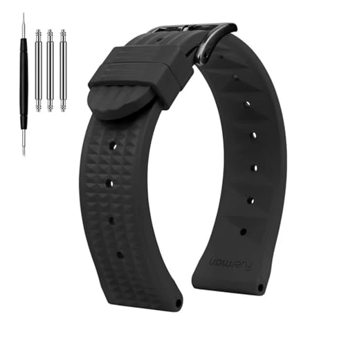 [|Ő] btEHb`oh ZCR[ vXybNX SKX007 EH[^[S[Xg 20mm 22mm Ao X[MM VR Y _Co[ X|[c o[EHb`Xgbv(B Black-Black,Width 22mm)