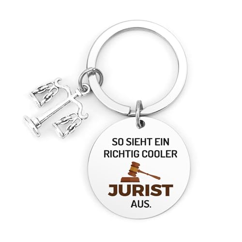 Jurist Geschenk,Schlüsselanhänger Jurist,Geschenk für bester Anwalt witzig Jura Student Geschenke Richter Examen Kollegen,Anwalt Geschenk,Lustige Juristen Geschenke für Anwälte,Abschied Kollegin