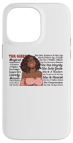 Queen Black Girl Magic Melanin Poppin Girl Power ���f�B�[�X �X�}�z�P�[�X iPhone 14 Pro Max �p