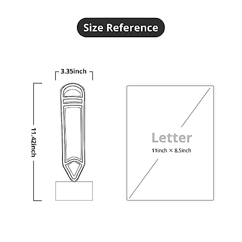 Lumoonosity Pencil Led Neon Signs - Cute Desk/Table Lamp With Stand For Bedroom, Study Room, Game Room - Usb/Battery Powered Pencil Neon Lights - Perfect Birthday Gift For Girls, Boys, Teens, Adults #TOP4