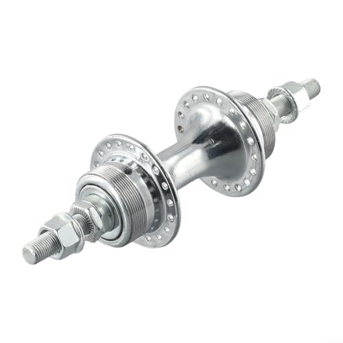 Image of Kivivaka Silver 36 Hole Rear Wheel Hub for Fixed Gear Bikes, Includes 16T Single Flywheel, Old School Style(NO 16T flywheel)
