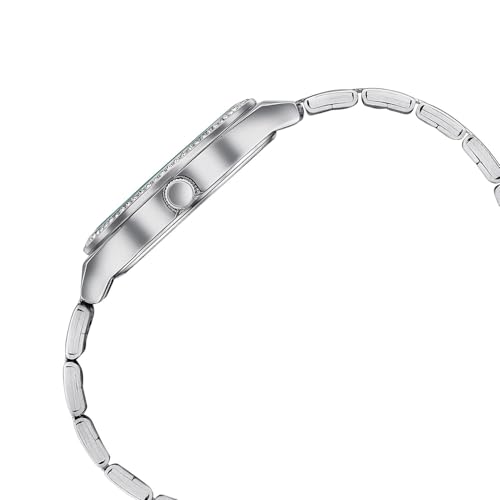 Image of Sonata Jashn with Quartz Analog Lt. Blue Dial Silver Strap Women's Wedding Watch - 87120SM01