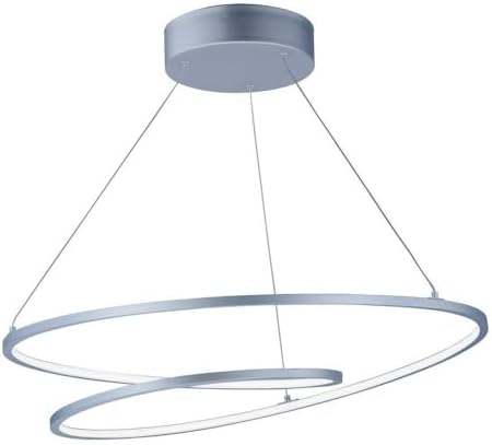 ET2 Cycle-77W 1 LED Pendant-24.5 Inches Wide by 2 inches high-Matte Silver Finish