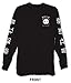 Riot Society Panda Rose Boys Long Sleeve Tee - Black, Medium