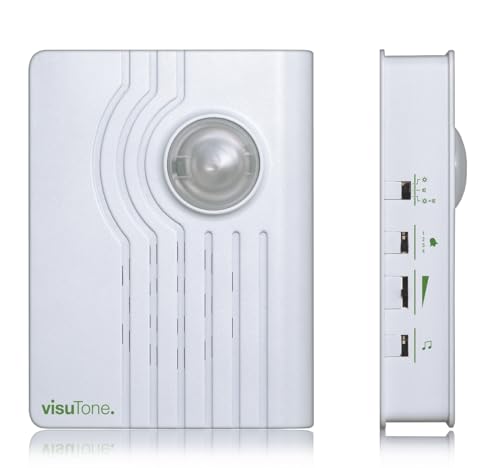 Humantechnik visutone Klingelverstärker für Tür oder Telefon mit extra lautem Signalton & Blitz