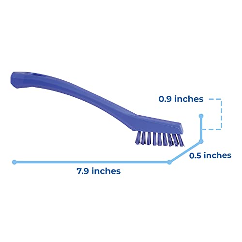 Image of Vikan 44018 Brush,Detail,Stiff,9 inch x .5 inch,PP /PBT,Purple