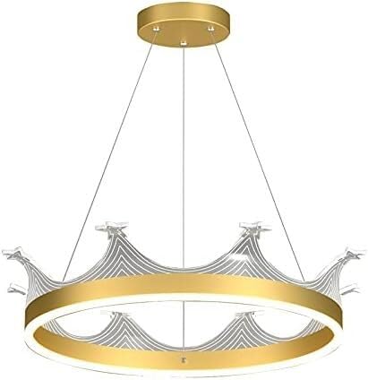 CeilingChandeliers Ceiling Lights LED Chandelier for Bedroom Living Room Kitchen with Remote Control Home Crown Gold Modern Ceiling