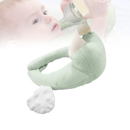 clhjinruoliu Almohada Porta Botella, Cojín de Soporte para el Cuello para Alimentación con Biberón, Cojín de Lactancia para Comodidad y Mayor Facilidad, Esenciales de Lactancia Ergonómicos,Cyan