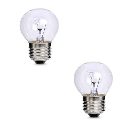 2X Oven and Fridge Appliance Light Bulb 300 °C ES E27 Screw Cap Compatible with LG 321002 308463