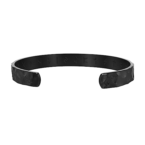 Men's Inspirational Bible Verse Bracelet - Lava Rock & Leather Wristband With Clasp - View #3