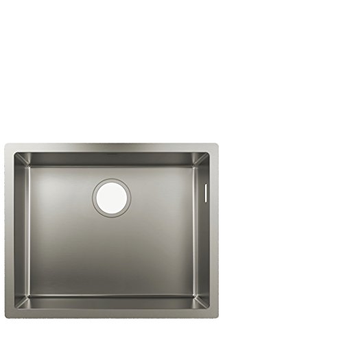 Hansgrohe 43427800 S71 Undermount Sink, Small bowl 500, Stainless Steel