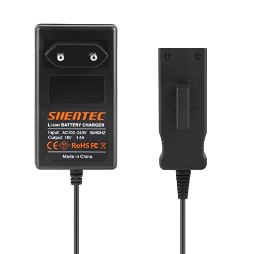 Shentec Cargador 18V Compatible con Gardena R80Li R75Li R70Li R50Li R45Li R40Li R38Li Husqvarna Cortacésped Automático 105,305,308