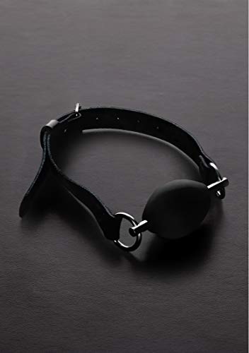 Triune Oval Silicone Ball Gag Noir