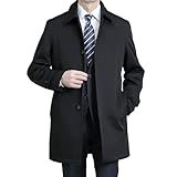 [スーツジャパン] ステンカラーコート ボンディング素材 レギュラーフィット 中綿半キルティング 撥水加工 ブラック ビジネス カジュアル ハーフコート 秋冬春 メンズ 224303 【A】ブラック・無地（細身Y体型） TKBC-1-YM