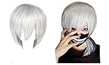 venta mascara ken kaneki Máscara y peluca para cosplay Tokyo Ghoul Ken Khaneki. Talla para adulto. Contenido: una máscara + una peluca.
