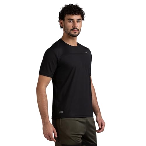 Image of Black Panther Mens Polyester Acti Fit Half Sleeve T-Shirt