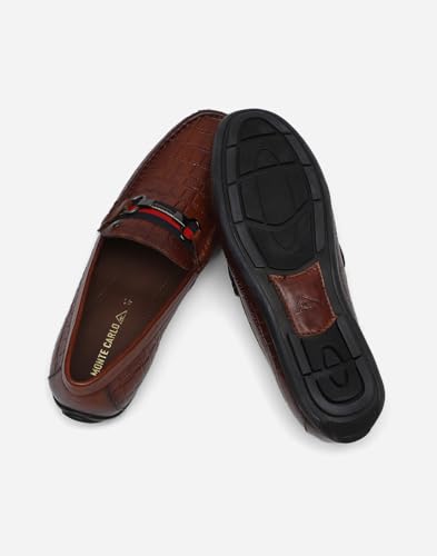 Image of Monte Carlo Mens Solid Slip on Genuine Leather Loafers (201820FW)