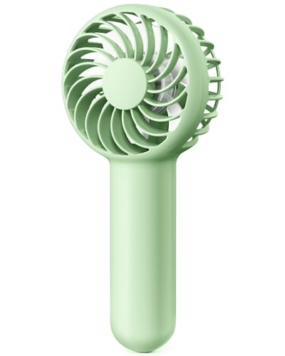 Gaiatop Mini Portable Handheld Fan, 3 Speed Powerful Battery Operated, Small USB Rechargeable Personal Fan for Makeup Eyelash, Camping Beach Airplane Travel Essentials for Women Girls