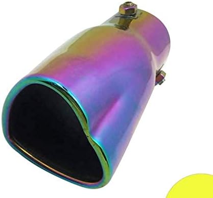 64mm 2.5" Inlet 135mm 5.3'' Long Car Heart Shape Exhaust Muffler Tip Pipe
