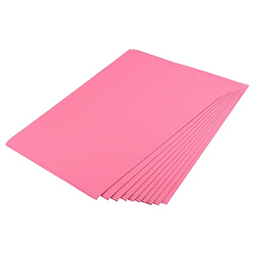 Papier ondulé rose pour décoration de table anniversaire et ateliers manuels en famille