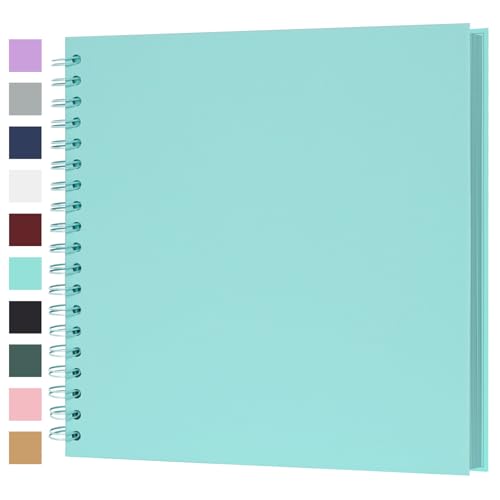 Album Fotos para Pegar y Escribir Scrapbook 25,5x25,5 cm 100 Páginas, Azul claro