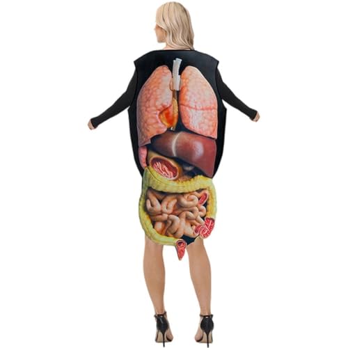 Déguisement d'organe réaliste avec impression 3D anatomique stretch - 6