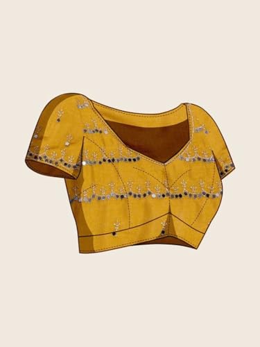 Image of Star Georgette Saree with Sequin Embroidery Work and Embroidered Blouse (Star-104)