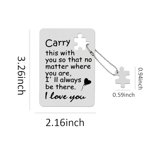Engraved Wallet Card Inserts for Women Men I Love You Gifts for Him Her Couples Anniversary Cards for Husband Wife Birthday Christmas Gift for Boyfriend Girlfriend Long Distance Relationship Gift Card2