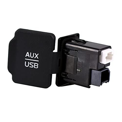 Culmkari 28023-9Kf1A Black Aux Port Usb Jack Auxiliary Audio Adapter Input Fits For 2015-2019 Altima Sentra Versa 280239Kf1A #TOP1