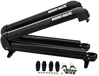 Rhino Rack Ski, Snowboard & Fishing Rod Carrier with Universal Mounting Bracket, Easy