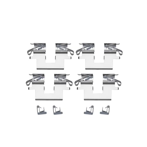 Image of Detroit Axle - Rear Brake Pads for 2004-2007 Toyota Highlander | r 2004-2006 Lexus RX330 2007-2009 RX350 2006-2008 RX400h Ceramic Brake Pads w /Hardware Replacement