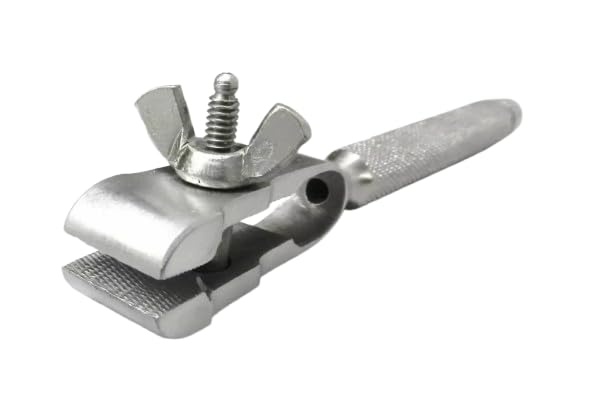 Hand Vise Clamp Tool with Wide Jaws, Multi Purpose, Steel, Hollow Handle, for Jewellery, Wire Twisting, Crafts and Fishing Hook
