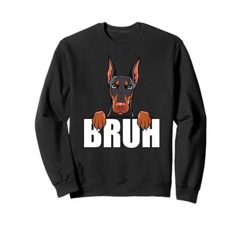 Funny Doberman Pinscher Bruh Cute Dog Lover Hombres Niños Niños Sudadera