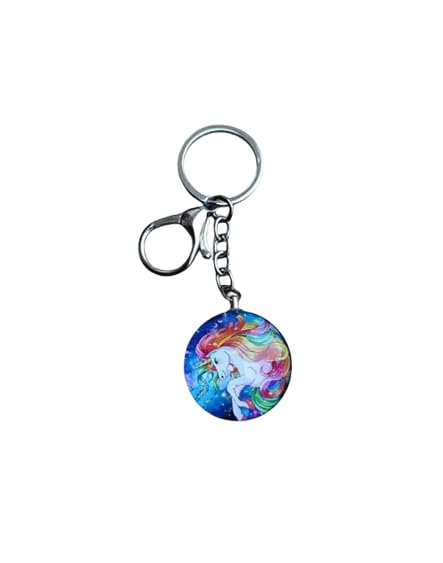 Porte-clés licorne pour filles mignon accessoire en verre M