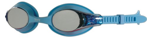 TYR Swimple Metallized Kids' Swim Goggles - Mirrored Swimming Goggles for Competitive Training and Recreation - Anti-Fog, UVA/UVB Protection, Watertight Seal