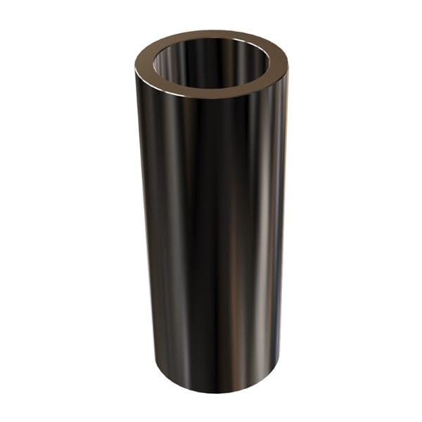 Espaciador de aluminio negro de 12 pulgada de diámetro exterior x 38 pulgadas de diámetro interior x elige tu longitud, espaciador redondo sin