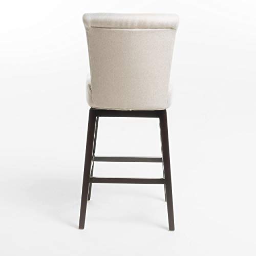 Christopher Knight Home Tracy Fabric Swivel Barstool, 41", Wheat - Image 2