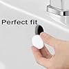 4 Pack Sink Overflow Hole Cover for Kitchen Sink Hole Overflow Cap for Bathroom Sink Basin Trim Overflow Cover Insert in Hole Round Caps (White)