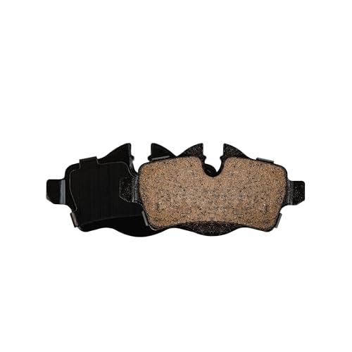 Image of Detroit Axle - Rear Brake Pads for 2007-2015 Mini Cooper, 2008 2009 2010 2011 2012 2013 2014 Ceramic Brake Pads w /Hardware Replacement