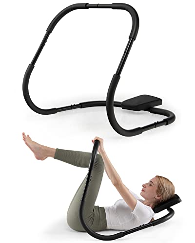 Ab Crunch Trainer Machine,Ab Roller for Home,Portable Sit Up Exercise Equipment for Core Strength,Sturdy Ab Workout Equipment,Black