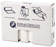 High-Density Can Liner, 33 x 40, 33gal, 16mic, Clear, 25/Roll, 10 Rolls/Carton, Sold as 1 Carton