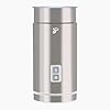 Tchibo Elektrischer Milchaufschäumer, Antihaftbeschichtung, warmer und kalter Milchschaum, 130 ml Fassungsvermögen, für Latte Macchiato, Cappuccino und Kakao, Edelstahlgehäuse rostfrei