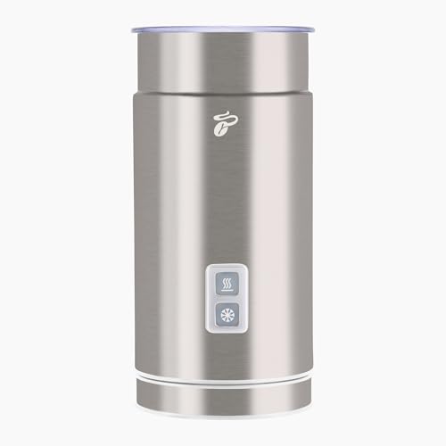 Tchibo Elektrischer Milchaufschäumer, Antihaftbeschichtung, warmer und kalter Milchschaum, 130 ml Fassungsvermögen, für Latte Macchiato, Cappuccino und Kakao, Edelstahlgehäuse rostfrei Tchibo Elektrischer Milchaufschäumer, Antihaftbeschichtung, warmer und kalter Milchschaum, 130 ml Fassungsvermögen, für Latte Macchiato, Cappuccino und Kakao, Edelstahlgehäuse rostfrei