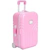 Semme Dolls Travel Suitcase, Mini Size Trolley Case with Open and Close Carry On Luggage Simulation Rolling Suitcase Toy