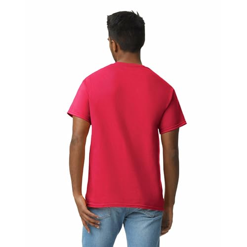 Gildan Ultra Cotton T-Shirt, Style G2000, Multipack Camiseta, Rojo (Paquete de 2), M (Pack de 2) Unisex Adulto