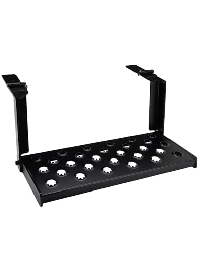 Turnirace 26 W Folding Large Trailer Stair with Quick Release Pins Hinged RV Step with Hardware for Campers Trucks Entry Platform Ladder - Heavy Duty Punch Plate Non-Slip 350 lb. Capacity