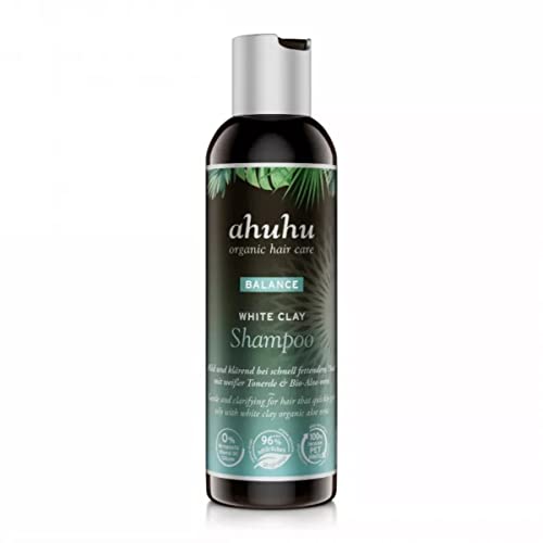 ahuhu BALANCE White Clay Shampoo (200 ml) – mildes Spezialshampoo für schnell fettendes Haar, harmonisiert die Kopfhaut, besonders mild & effektiv, vegane Haarpflege ahuhu BALANCE White Clay Shampoo (200 ml) – mildes Spezialshampoo für schnell fettendes Haar, harmonisiert die Kopfhaut, besonders mild & effektiv, vegane Haarpflege
