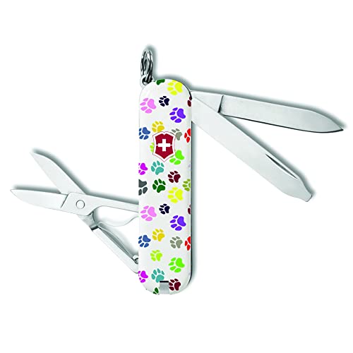 Victorinox Classic SD 7 Function Paw Print Pocket Knife